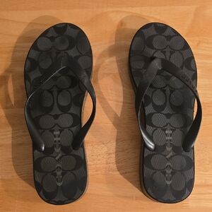 Coach Black Sandals